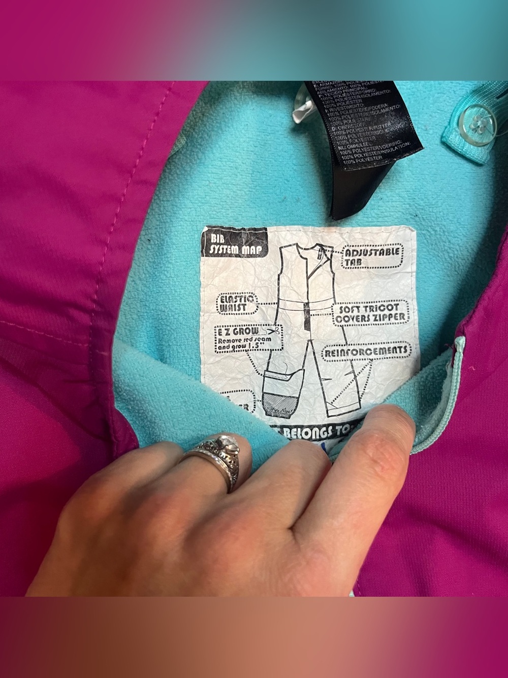 3T North Face DryVent Insulated Snow Bib Overalls - Picture 3 of 8